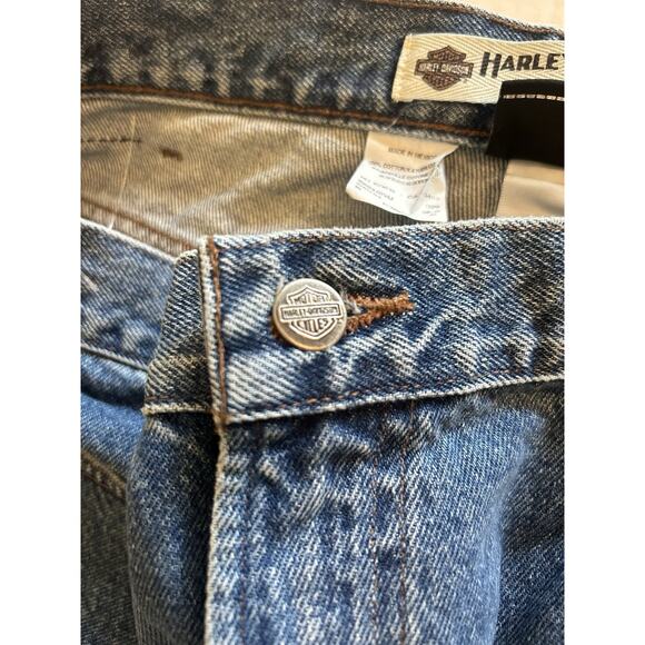 NWT HARLEY DAVIDSON Men’s Jeans 40x30 TRADITIONAL BLUE Jeans Denim Heavyweight - Picture 9 of 12
